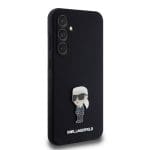 Karl Lagerfeld Liquid Silicone Metal Ikonik Black Samsung Galaxy S23 Fe Tok
