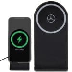 Mercedes Foldable Induction Charger 2in1 MEMFBGSLK 15W Black Silver Star MagSafe
