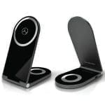 Mercedes Foldable Induction Charger 2in1 MEMFBGSLK 15W Black Silver Star MagSafe