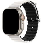 Ocean Szíj Apple Watch SE/11/10/9/8/7/6/5/4/3 (42/41/40/38mm) Black White