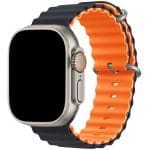 Ocean Szíj Apple Watch SE/11/10/9/8/7/6/5/4/3 (42/41/40/38mm) Midnight Orange
