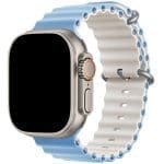 Ocean Szíj Apple Watch SE/11/10/9/8/7/6/5/4/3 (42/41/40/38mm) Mist Blue Starlight