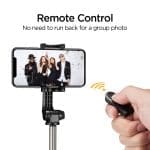 Spigen S540W Bluetooth Selfie Stick Tripod Black