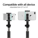 Spigen S540W Bluetooth Selfie Stick Tripod Black