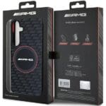 AMG AMHMS24M23SMRK Black Hardcase Silicone Carbon Pattern MagSafe Samsung Galaxy S24 Plus Tok