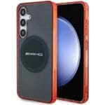 AMG AMHMS24S23HBCK Black Hardcase Transparent Bicolor MagSafe Samsung Galaxy S24 Tok