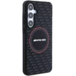 AMG AMHMS24S23SMRK Black Hardcase Silicone Carbon Pattern MagSafe Samsung Galaxy S24 Tok