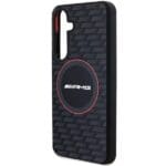 AMG AMHMS24S23SMRK Black Hardcase Silicone Carbon Pattern MagSafe Samsung Galaxy S24 Tok