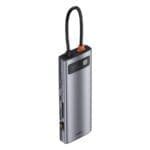 Baseus Hub 9in1 Metal Gleam Series, USB-C to 3x USB 3.0 + HDMI + USB-C PD + Ethernet RJ45 + microSD/SD + VGA