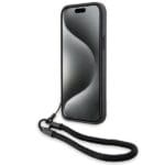 BMW BMHCP15S23RMRLK Black Hardcase Signature Leather Wordmark Cord iPhone 15 Tok