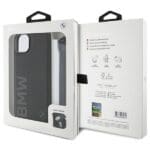 BMW BMHCP15S23RMRLK Black Hardcase Signature Leather Wordmark Cord iPhone 15 Tok