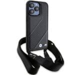 BMW BMHCP15X23PSCCK Black Hardcase M Edition Carbon Stripe & Strap iPhone 15 Pro Max Tok