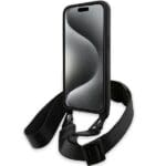 BMW BMHCP15X23PSVTK Black Hardcase M Edition Carbon Tricolor Lines & Strap iPhone 15 Pro Max Tok