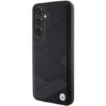 BMW BMHCS24M23RCGPK S926 Black Hardcase Signature Leather Crossing Lines Pattern Samsung Galaxy S24 Plus Tok