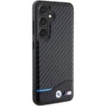 BMW BMHCS24S22NBCK S921 Black Leather Carbon Samsung Galaxy S24 Tok