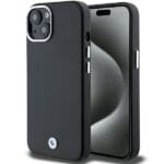 BMW BMHMP15M23PUFWK Black Signature Wrapped Metal MagSafe iPhone 15 Plus Tok
