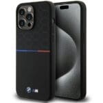 BMW BMHMP15X22SMPK Black Hardcase M Silicone Pattern MagSafe iPhone 15 Pro Max Tok