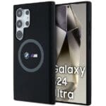 BMW BMHMS24L23SROK Black Hardcase M Silicone Printed Ring MagSafe Samsung Galaxy S24 Ultra Tok