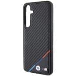 BMW BMHMS24S23PUDTK S921 Black Hardcase Carbon Tricolor Line MagSafe Samsung Galaxy S24 Tok