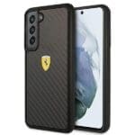 Ferrari FEHCS22MFCAK Black HardCase On Track Real Carbon Samsung Galaxy S22 Plus Tok