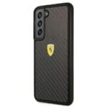 Ferrari FEHCS22SFCAK Black HardCase On Track Real Carbon Samsung Galaxy S22 Tok