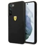 Ferrari FESSIHCS22SBK Black HardCase On Track Silicone Samsung Galaxy S22 Tok