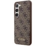 Guess GUHCS24MG4GFBR S926 Brown Hardcase 4G Metal Gold Logo Samsung Galaxy S24 Plus Tok