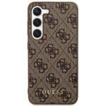Guess GUHCS24MG4GFBR S926 Brown Hardcase 4G Metal Gold Logo Samsung Galaxy S24 Plus Tok