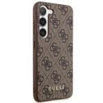 Guess GUHCS24MG4GFBR S926 Brown Hardcase 4G Metal Gold Logo Samsung Galaxy S24 Plus Tok