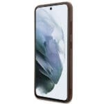 Guess GUHCS24MG4GFBR S926 Brown Hardcase 4G Metal Gold Logo Samsung Galaxy S24 Plus Tok