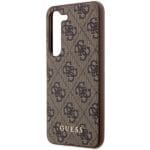 Guess GUHCS24MG4GFBR S926 Brown Hardcase 4G Metal Gold Logo Samsung Galaxy S24 Plus Tok