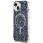Guess GUHMP15MHGCUSTGK Black HardCase IML GCube MagSafe iPhone 15 Plus Tok