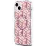 Guess GUHMP15MHGCUSTGP Pink HardCase IML GCube MagSafe iPhone 15 Plus Tok