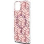 Guess GUHMP15MHGCUSTGP Pink HardCase IML GCube MagSafe iPhone 15 Plus Tok