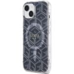 Guess GUHMP15SHGCUSTGK Black HardCase IML GCube MagSafe iPhone 15 Tok