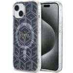 Guess GUHMP15SHGCUSTGK Black HardCase IML GCube MagSafe iPhone 15 Tok