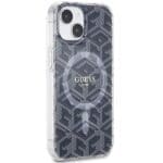 Guess GUHMP15SHGCUSTGK Black HardCase IML GCube MagSafe iPhone 15 Tok