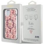 Guess GUHMP15SHGCUSTGP Pink HardCase IML GCube MagSafe iPhone 15 Tok