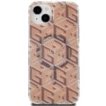 Guess GUHMP15SHGCUSTGW Brown HardCase IML GCube MagSafe iPhone 15 Tok