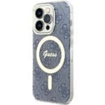Guess GUHMP15XH4STB Blue HardCase IML 4G MagSafe iPhone 15 Pro Max Tok