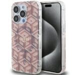 Guess GUHMP15XHGCUSTGP Pink HardCase IML GCube MagSafe iPhone 15 Pro Max Tok