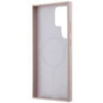 Guess GUHMS24LG4GFRP Pink Hardcase 4G Collection Leather Metal Logo MagSafe Samsung Galaxy S24 Ultra Tok