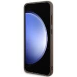 Guess GUHMS24MG4GFRW Brown Hardcase 4G Collection Leather Metal Logo MagSafe Samsung Galaxy S24 Plus Tok