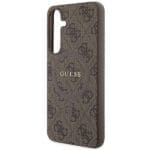 Guess GUHMS24MG4GFRW Brown Hardcase 4G Collection Leather Metal Logo MagSafe Samsung Galaxy S24 Plus Tok