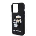 Karl Lagerfeld 3D Rubber Karl and Choupette Black iPhone 13 Pro Tok