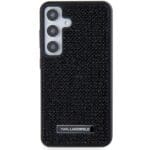 Karl Lagerfeld KLHCS24MHDSPRK Hardcase Black Rhinestone Metal Logo Samsung Galaxy S24 Plus Tok