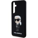 Karl Lagerfeld KLHCS24MSNIKBCK Hardcase Black Silicone Ikonik Samsung Galaxy S24 Plus Tok