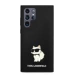 Karl Lagerfeld Liquid Silicone Choupette NFT Black Samsung Galaxy S24 Ultra Tok