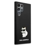 Karl Lagerfeld Liquid Silicone Choupette NFT Black Samsung Galaxy S24 Ultra Tok