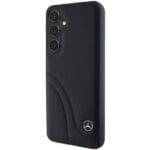 Mercedes MEHCS24M23RBCSK S926 Black Hardcase Leather Curved Stitches Samsung Galaxy S24 Plus Tok